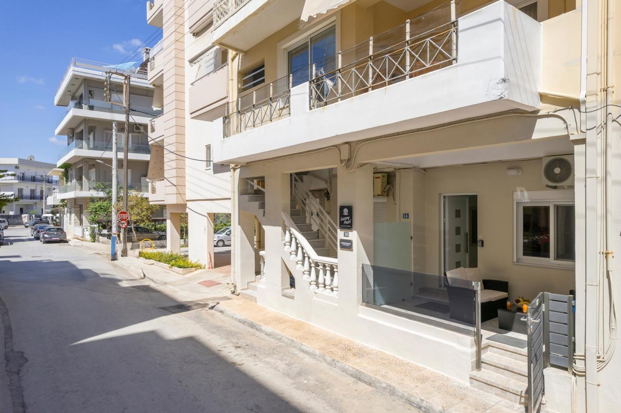 Luxury Pearl, Steps To The Beach Ханья Экстерьер фото